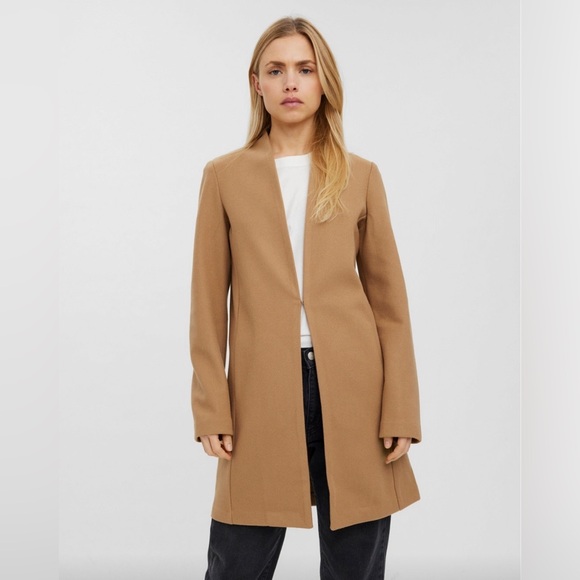 VERO MODA Coat Light Grey Womens Jacket Size Small New with Tags - Picture 5 of 5